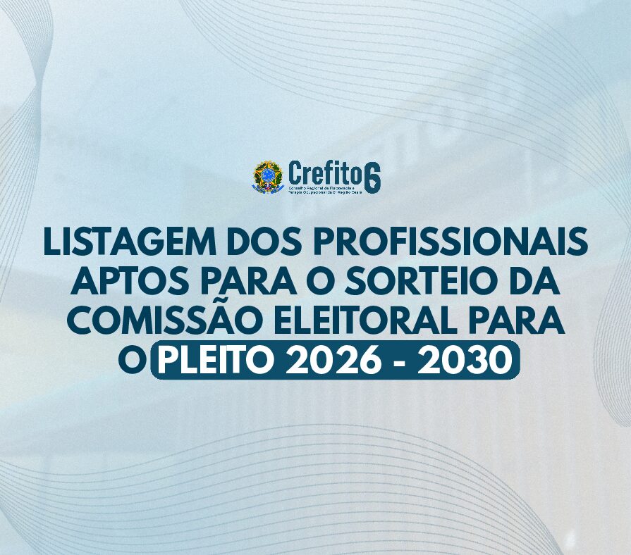 Relação dos Profissionais residentes no município de Fortaleza-Ce, regularizados em ordem alfabética para sorteio de Comissão Eleitoral Pleito 2026-2030 
